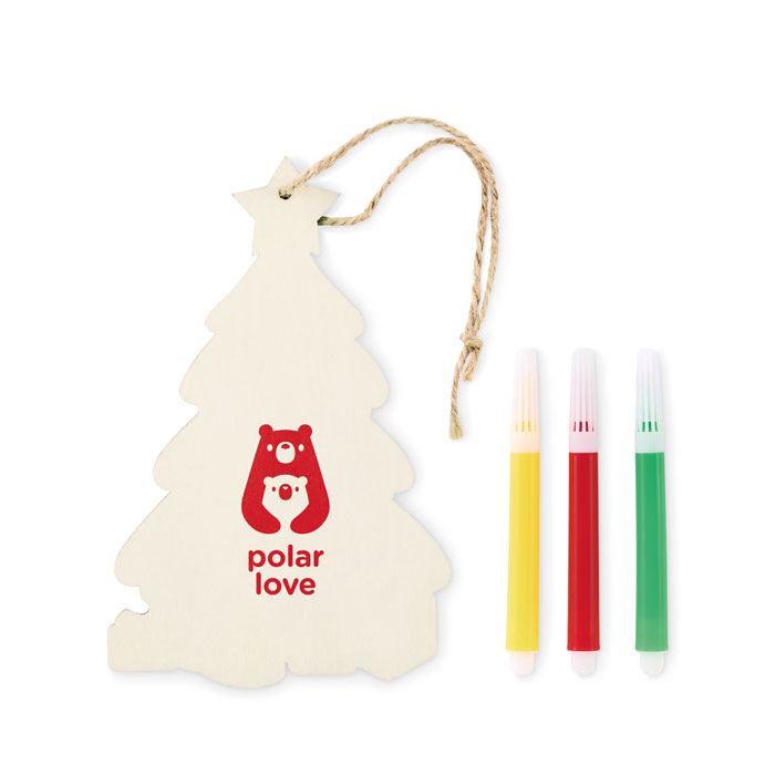 Christmas tree ornament Legno item picture printed