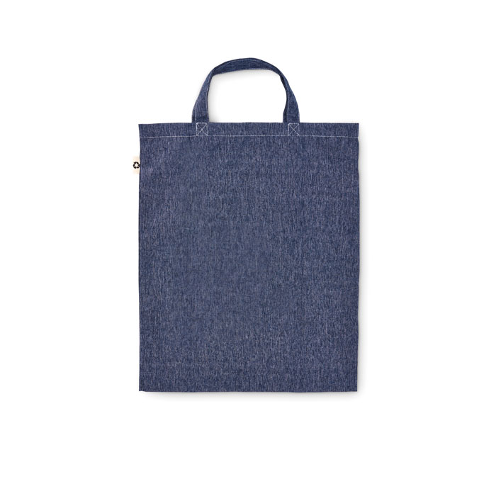 Foldable shopper bag 140 gr/m² Blu item picture side
