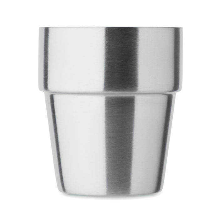 Double wall tumbler 250 ml Argento Opaco item picture open