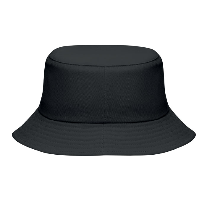 Bucket hat polyester 150 gr/m² Nero item picture back