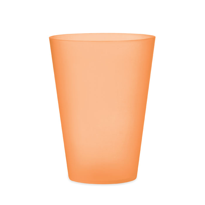 Reusable event cup 300ml Arancio Trasparente item picture front