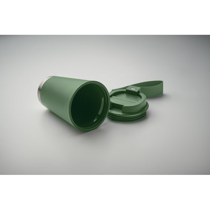 Bicchiere a doppio strato. 300 ml. Verde Scuro item picture open