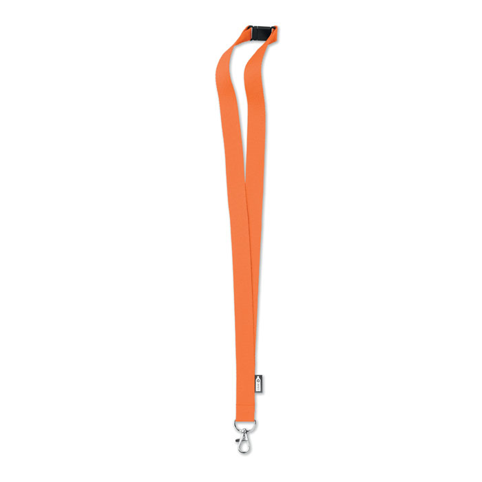 Lanyard in RPET 20 mm Arancio item picture front