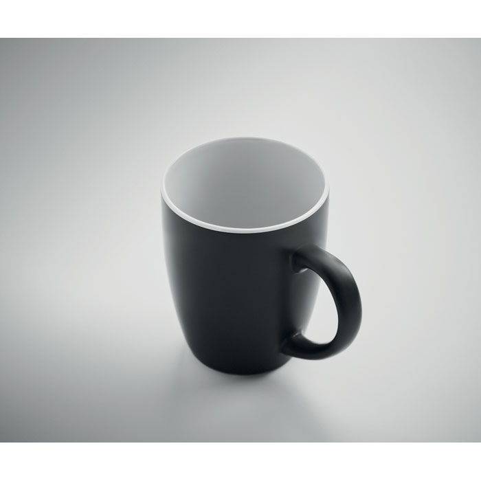 Two tone ceramic mug 290 ml Bianco item picture open
