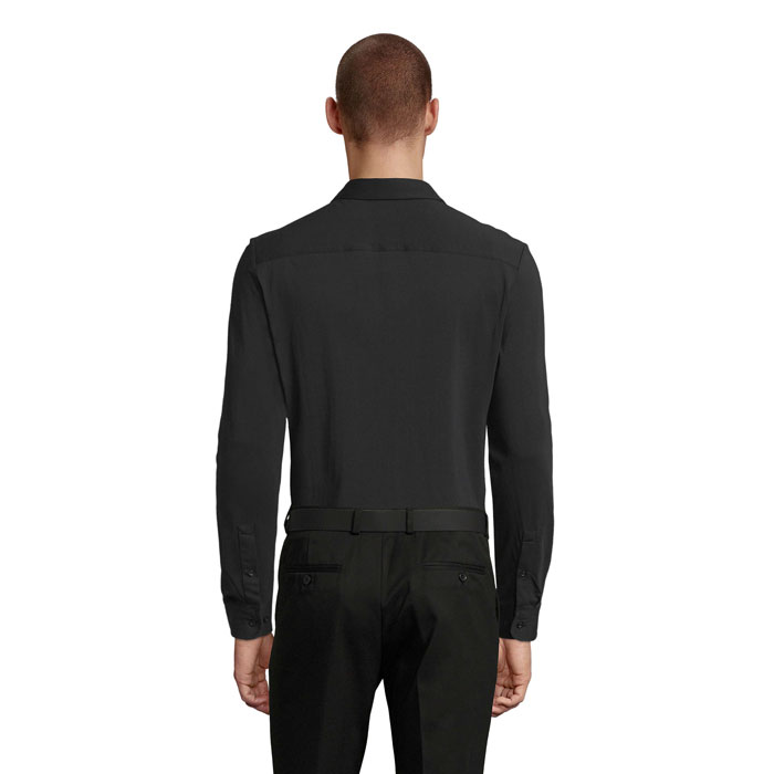 BALTHAZAR MEN SHIRT Nero Profondo item picture back
