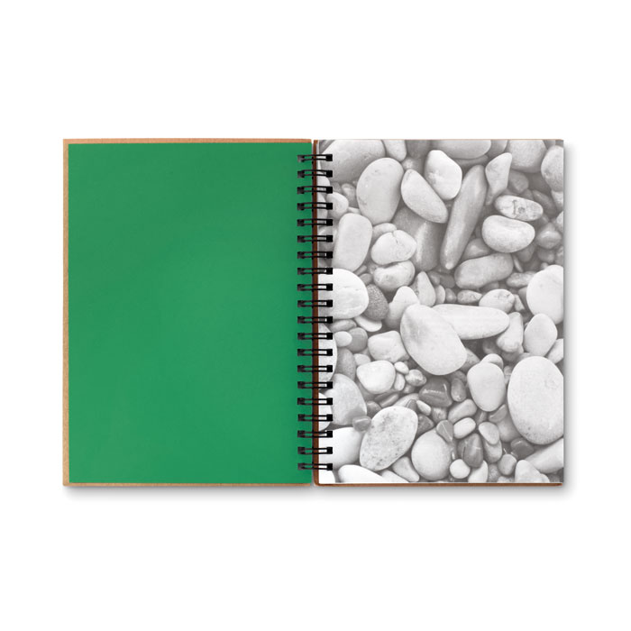 Stone paper notebook 70 lined Verde item picture side