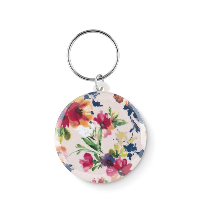 Small pin button key ring Bianco item detail picture