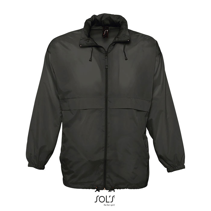 Giacca a vento SURF Unisex Nero / Nero Opaco item picture front