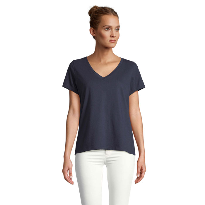REGENT V T-SHIRT WOMEN Blu Scuro Francese item picture front