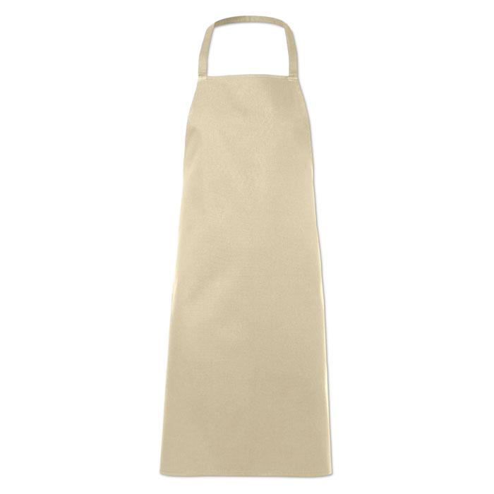 Kitchen apron in cotton beige item picture top
