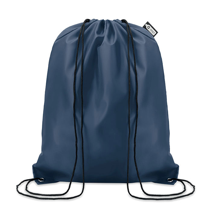 190T RPET drawstring bag Francese Navy item picture front