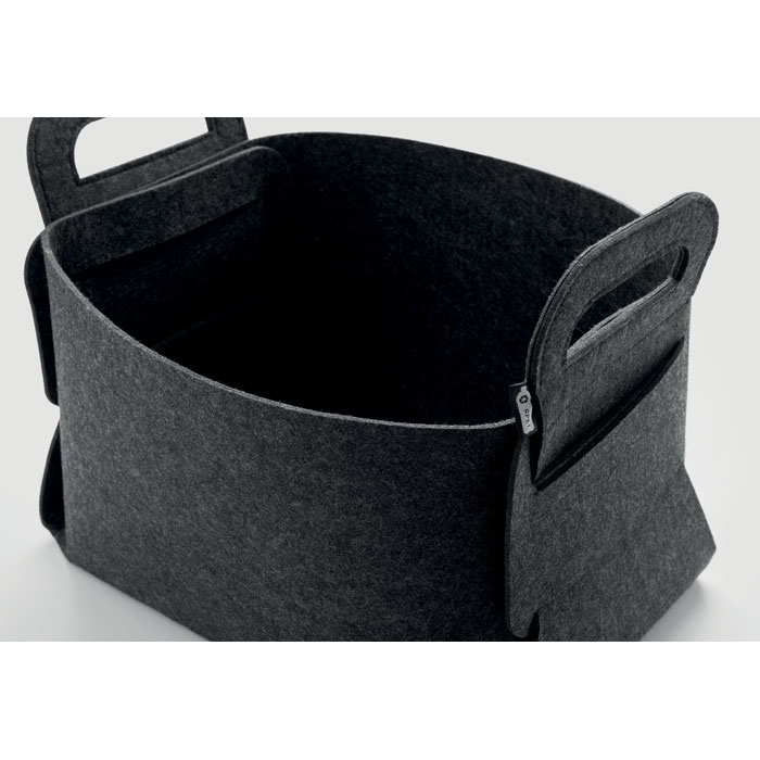 Foldable RPET felt basket Grigio Pietra item detail picture