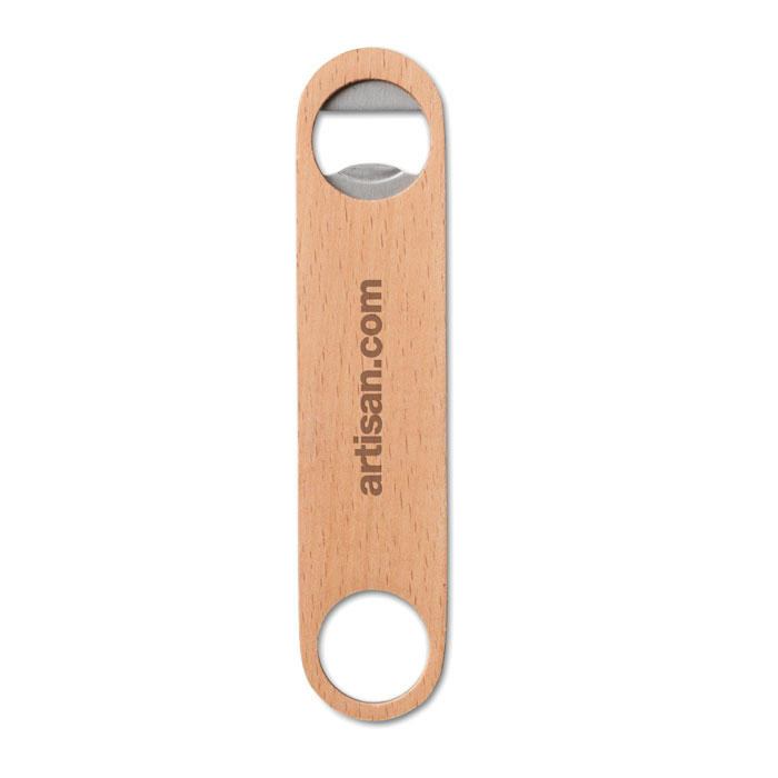 Wooden bottle opener Legno item picture printed