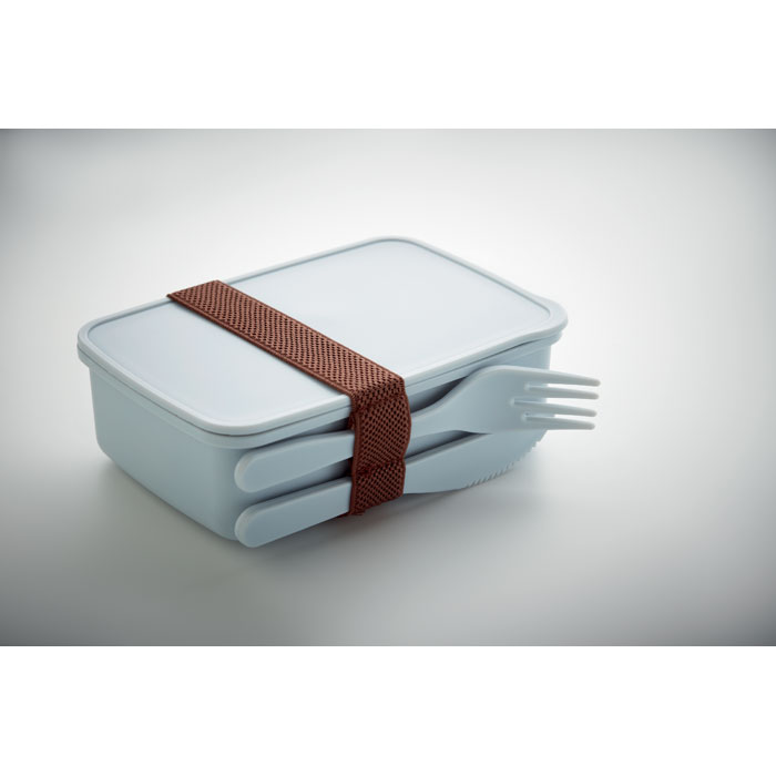 Lunch box with cutlery Blu Bambino item detail picture