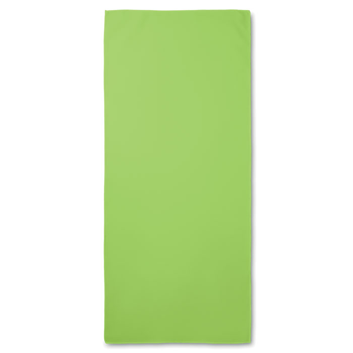 Asciugamano sport in pouch lime item picture back