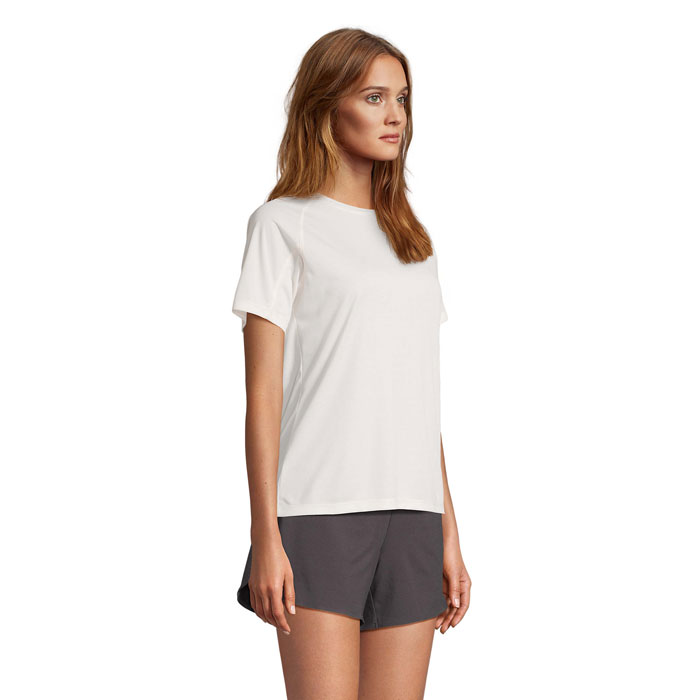 VORTEX WOMEN RAGLAN T-SHIRT Bianco Sporco item picture side