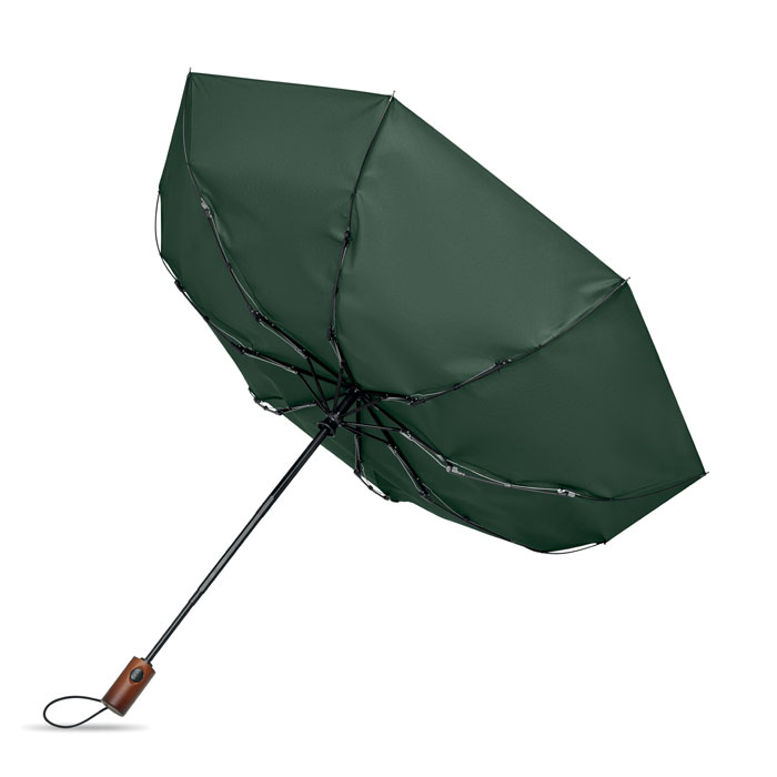 21" auto umbrella wood handle Verde item picture top