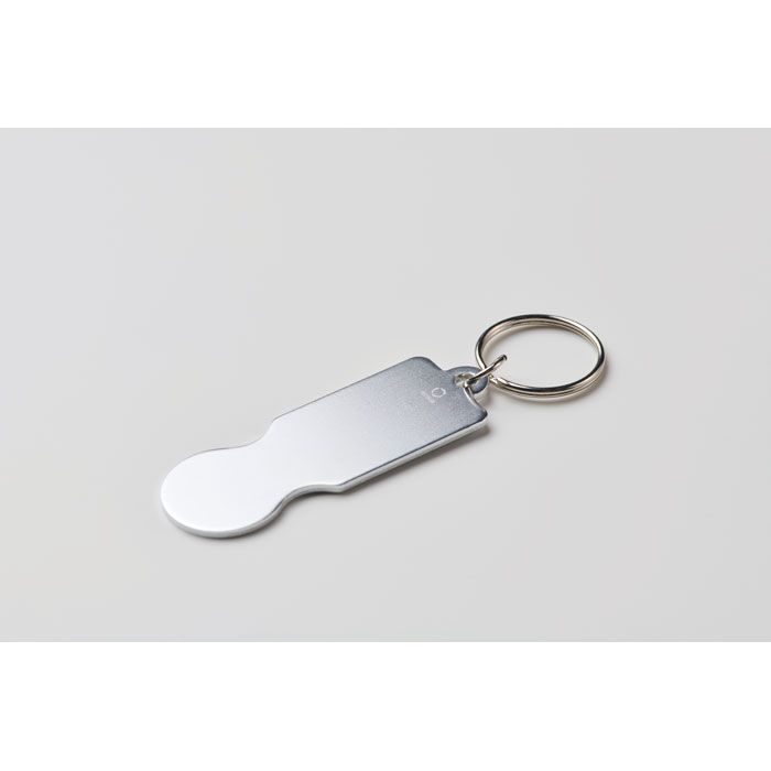 Key ring with trolley token Argento item detail picture