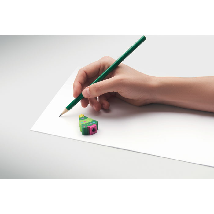 Christmas pencil with eraser Verde item picture 1