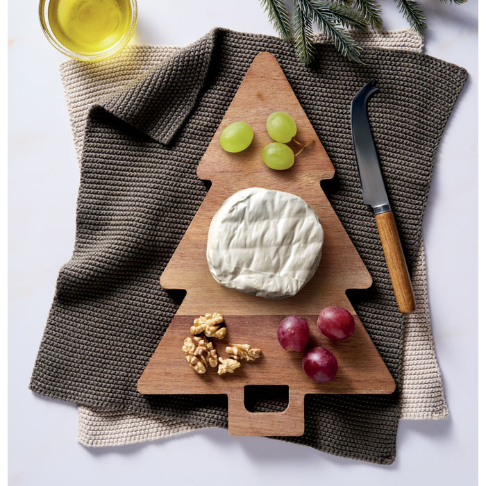 Acacia serving board Xmas tree Legno item ambiant picture