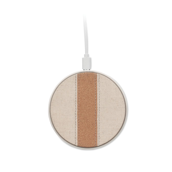 Cork wireless charger 15W Bianco item picture 7