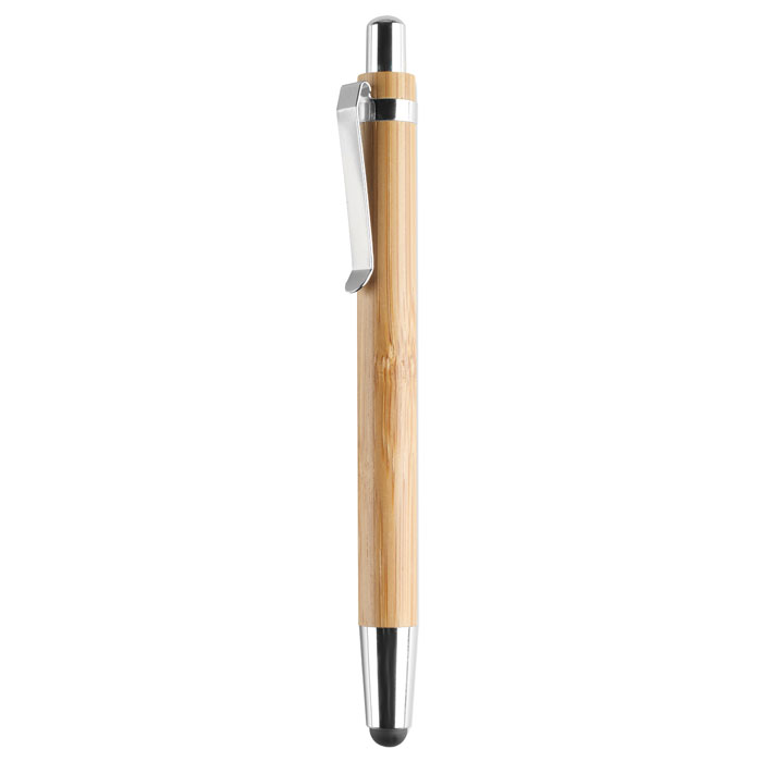 Penna a sfera in ABS e bamboo wood item picture back