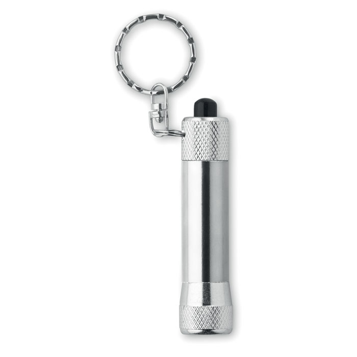 Aluminium torch with key ring Argento item picture front