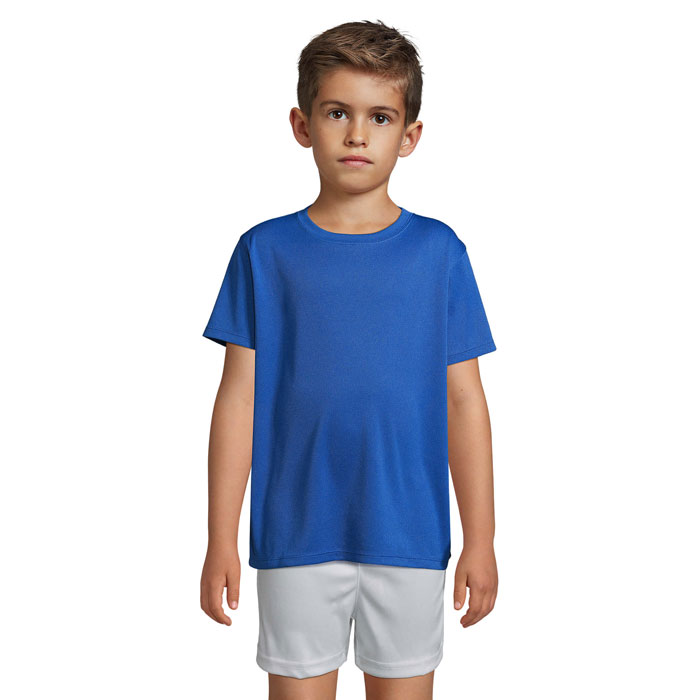 .PRINT KIDS SPORTS T-SHIRT Blu Royal item picture front