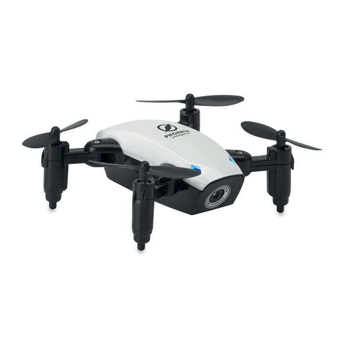 Drone pieghevole WIFI Bianco item picture printed