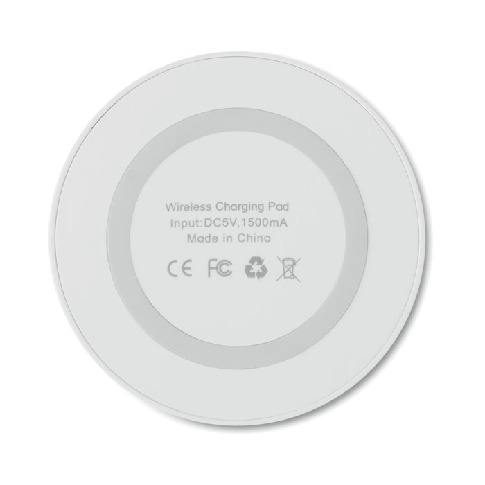 Small wireless charger 5W Bianco item detail picture