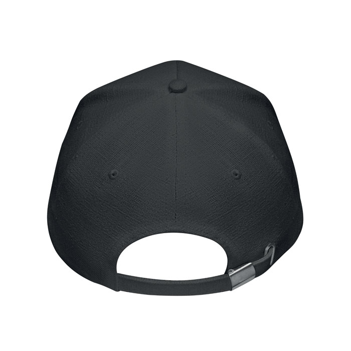 Hemp baseball cap 370 gr/m² Nero item picture top
