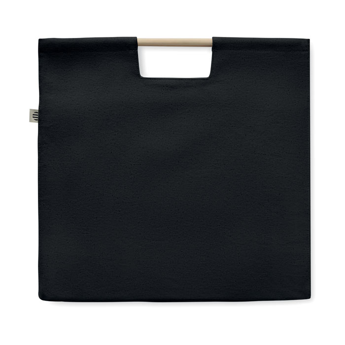 Organic shopping canvas bag Nero item picture top