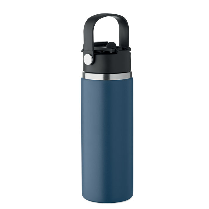 Double wall bottle 500 ml Francese Navy item picture side