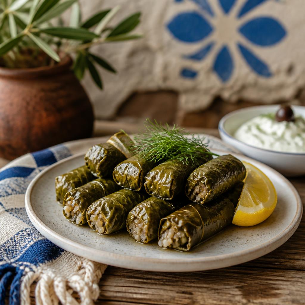 Hojas de Parra Rellenas con Arroz 0 0