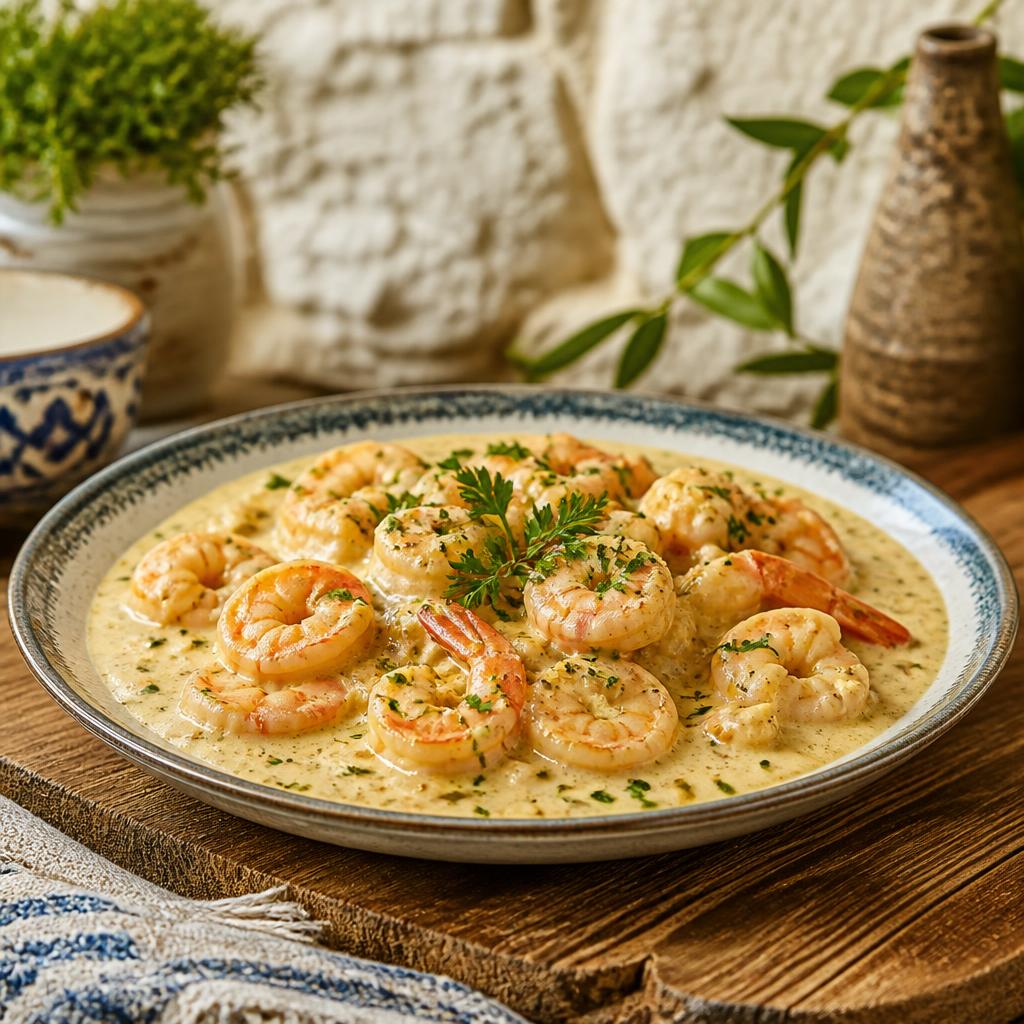 Camarones Al Ajillo En Salsa Crema 0 0