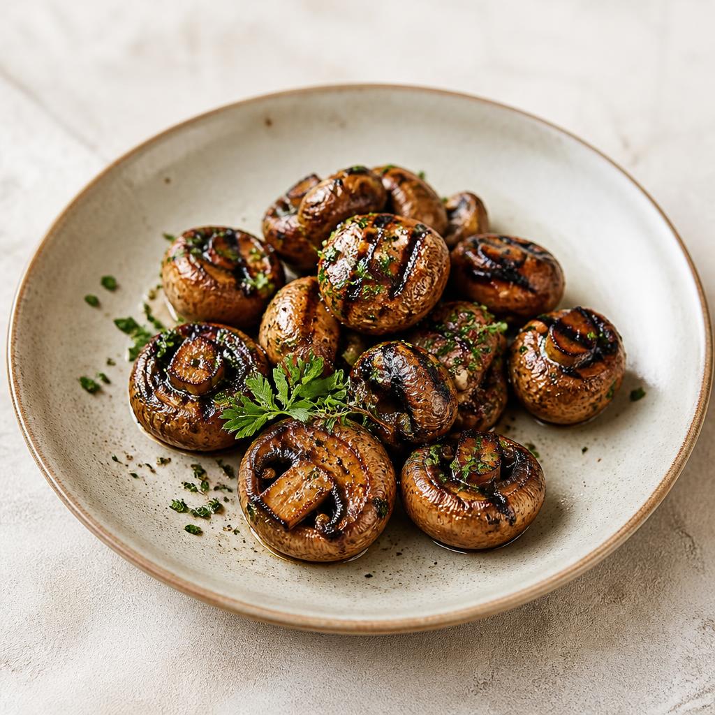 Grilled mushrooms