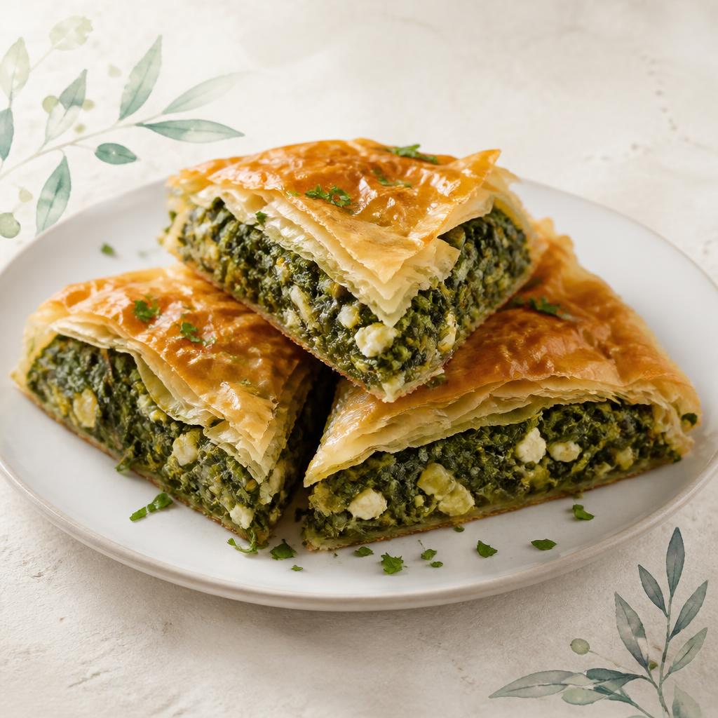 Vrouvopites (green vegetable pies)