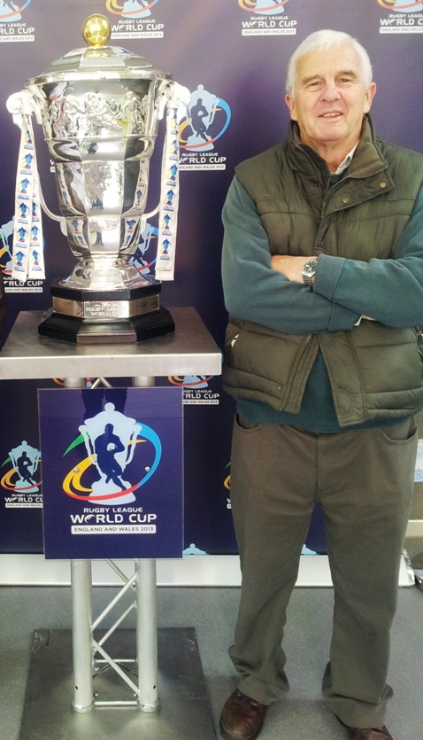 Brian with the World Cup trophy