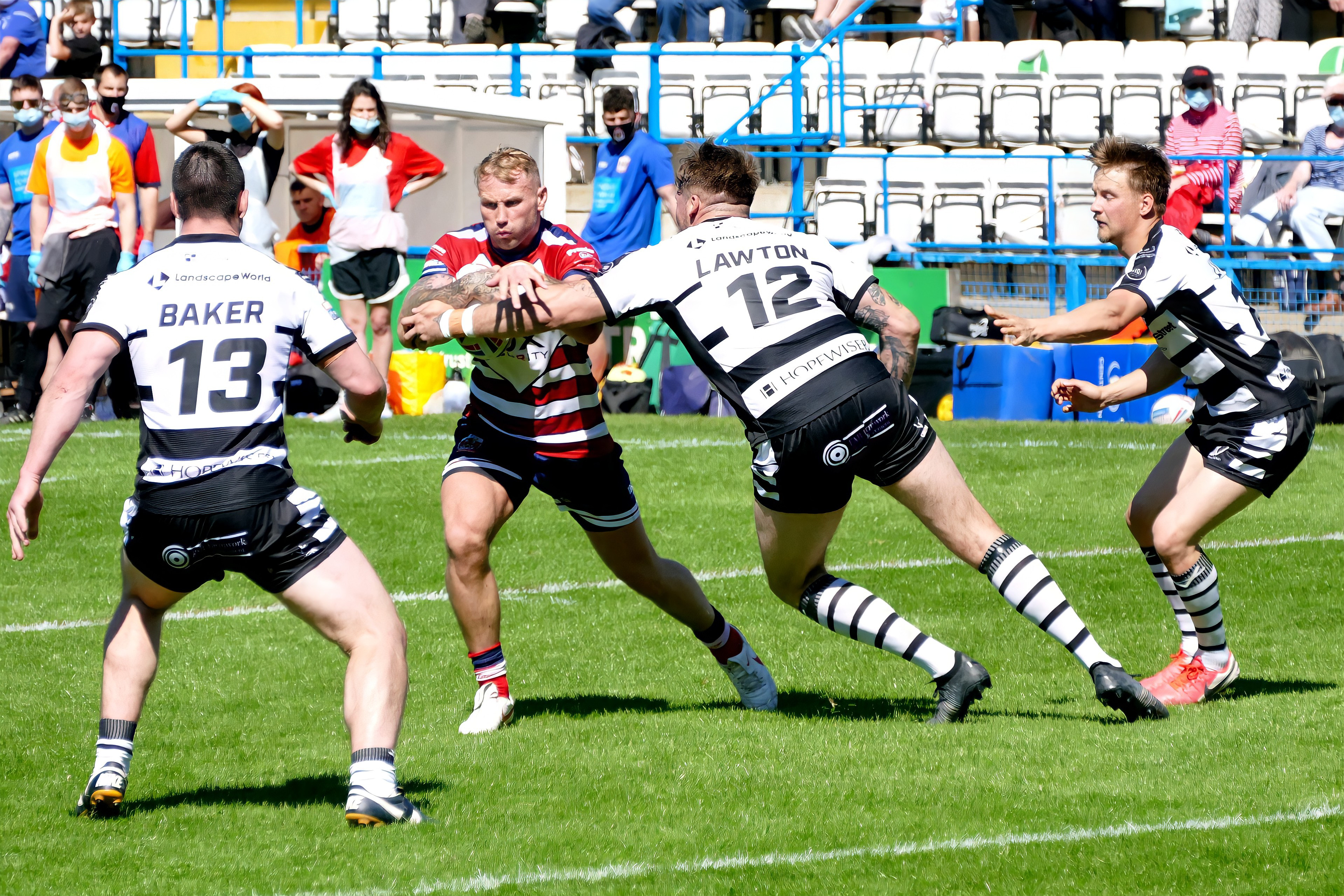 Langers in action against Widnes in 2021