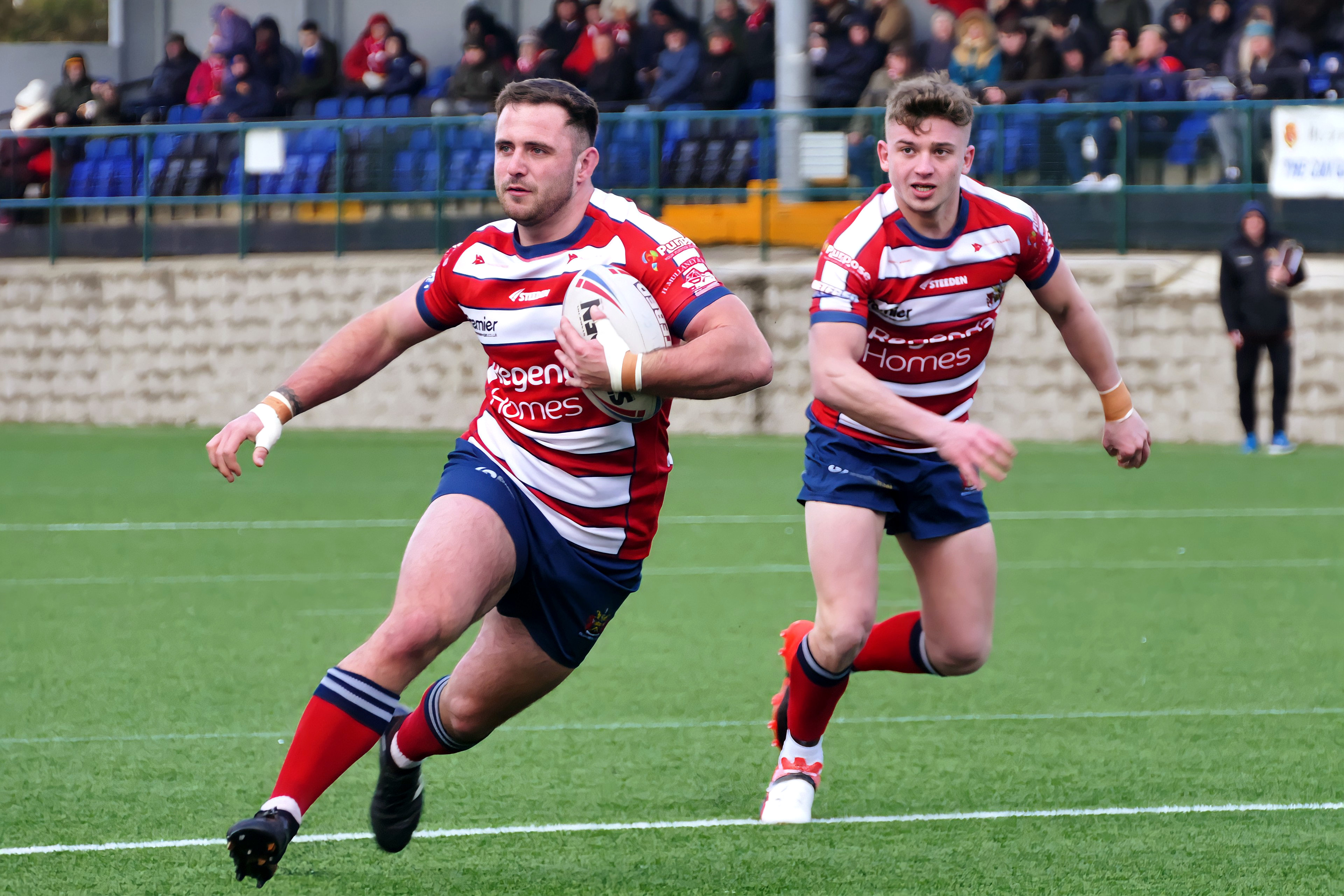 Whittel in action for Oldham in 2019