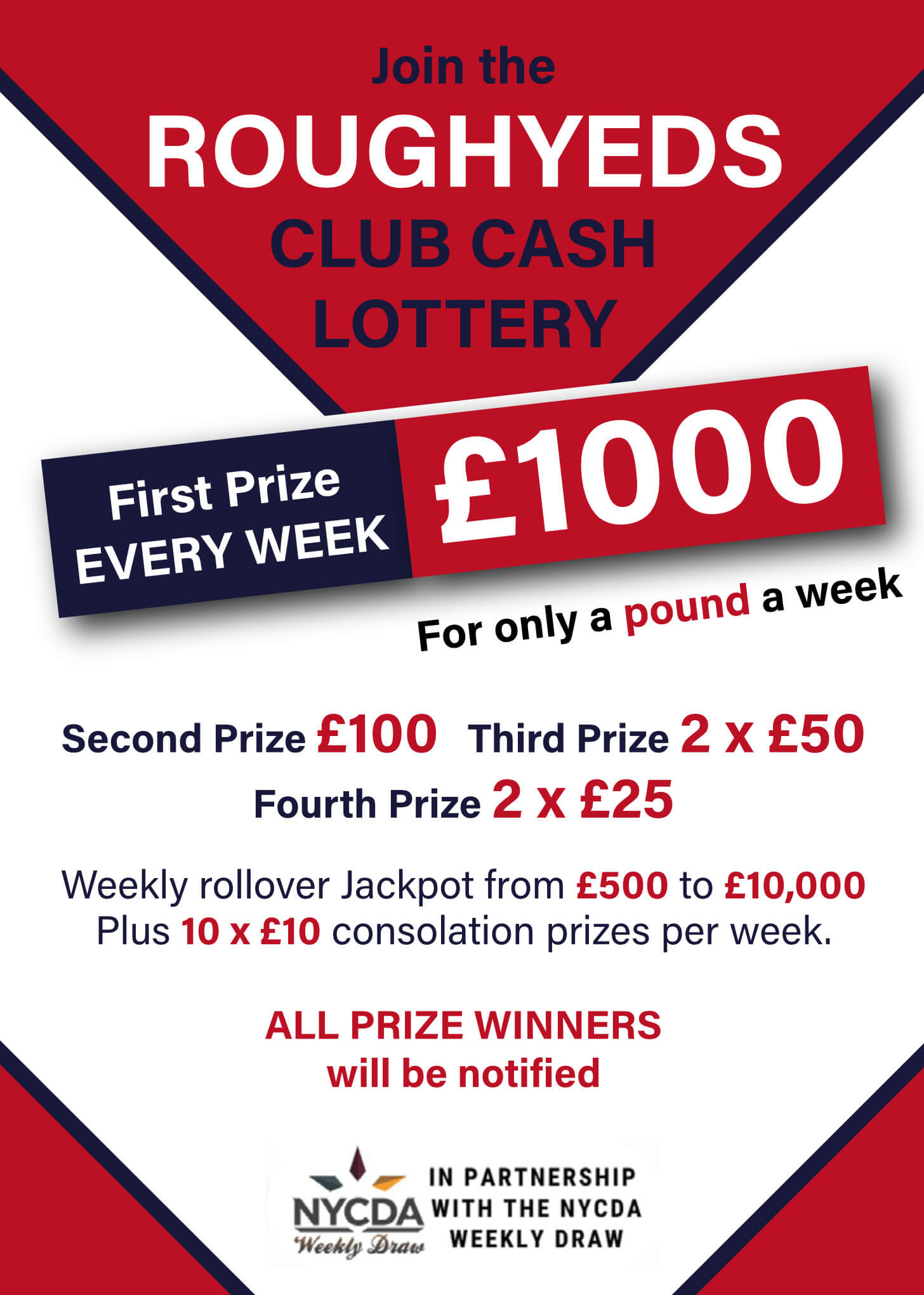 Club Cash Lottery Advert