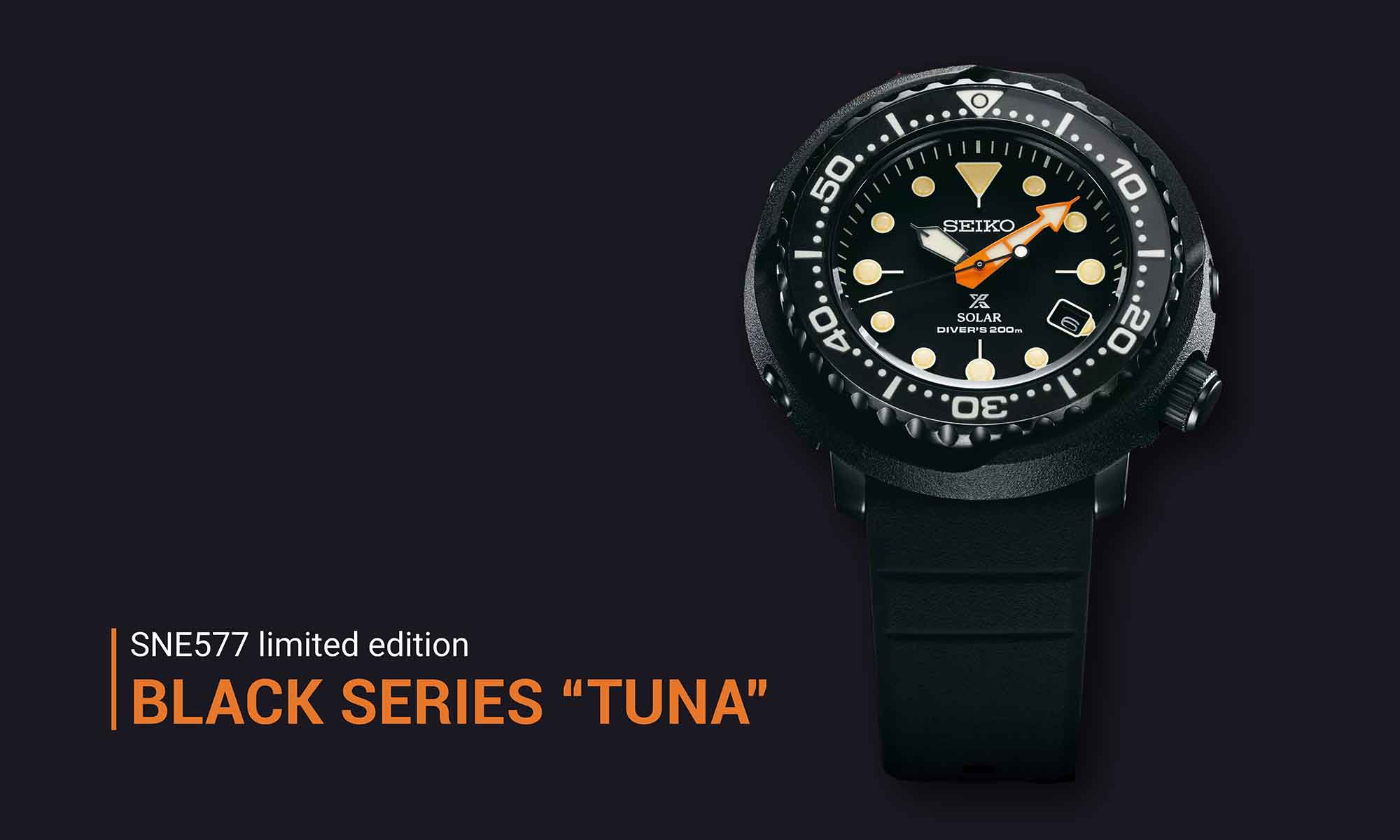 Seiko Prospex Black Series 2021 SNE577 Tuna