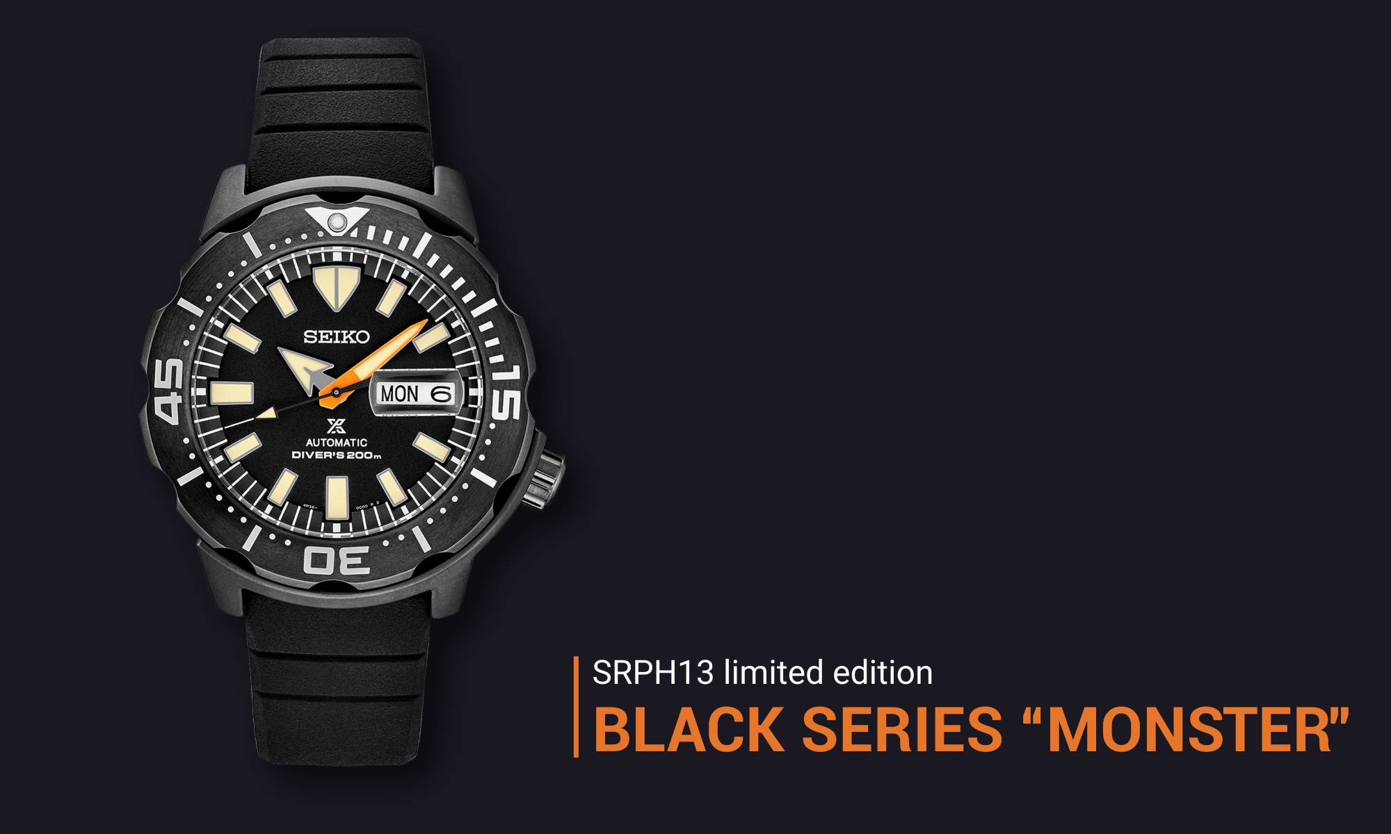 Seiko Prospex Black Series 2021 SRPH13 Monster