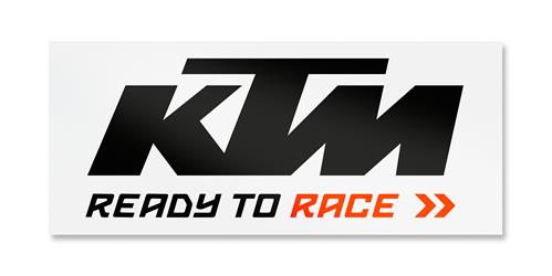 KTM Наклейка VAN STICKER черно-белая