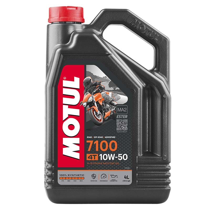Масло Motul 7100 10W50 4T моторное 4л , 100% синтетическое для четырехтактных двигателей