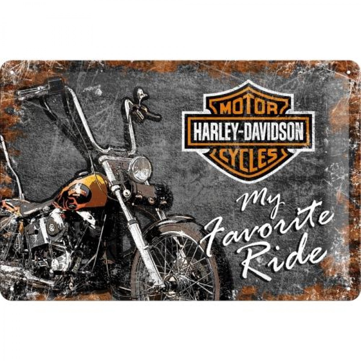 Металлическая табличка Harley-Davidson 20*30 см