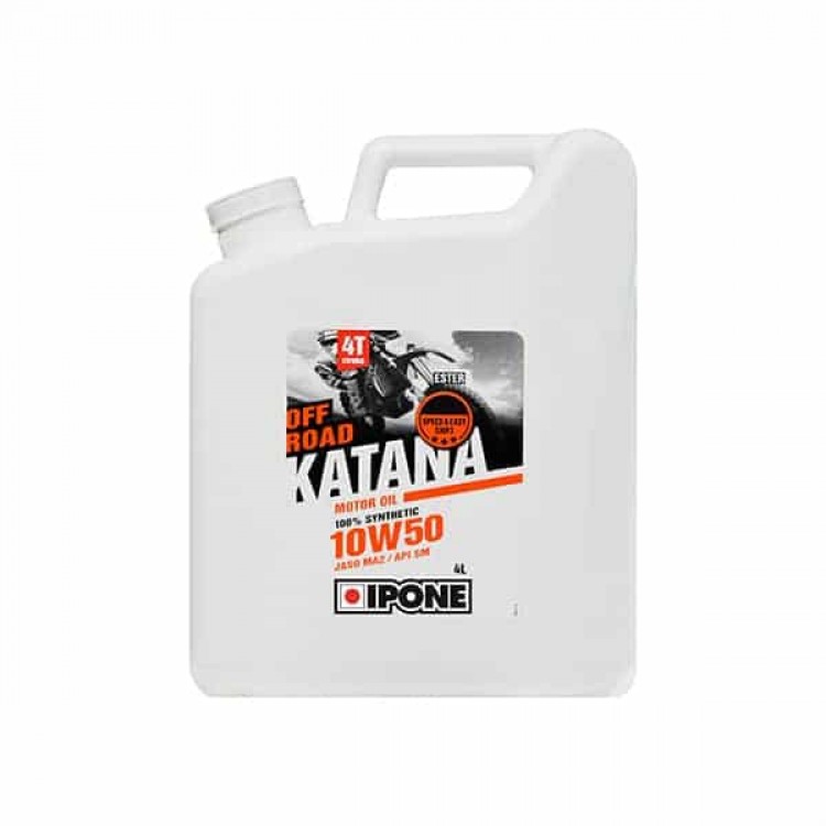 Масло IPONE KATANA OFF ROAD 10W50 моторное, 100% Synthetic with Ester, 4 литра, 800016