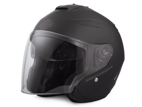 Мотошлем Harley-Davidson Maywood Interchangeable Sun Shield H27 3/4 Helmet Matt Black