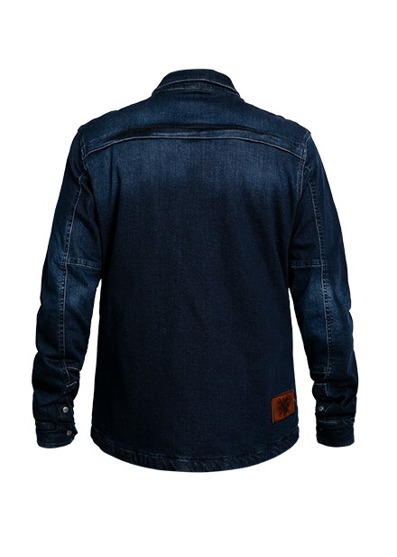 Моторубашка мужская джинсовая John Doe Motoshirt Dark Blue