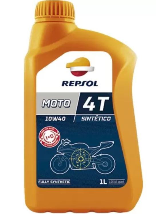 Масло Repsol MOTO SINTETICO 4T 10W40, 1 л канистра,